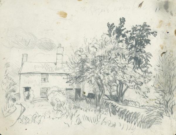 Study For 'the Little Cottages' — Sir George Clausen