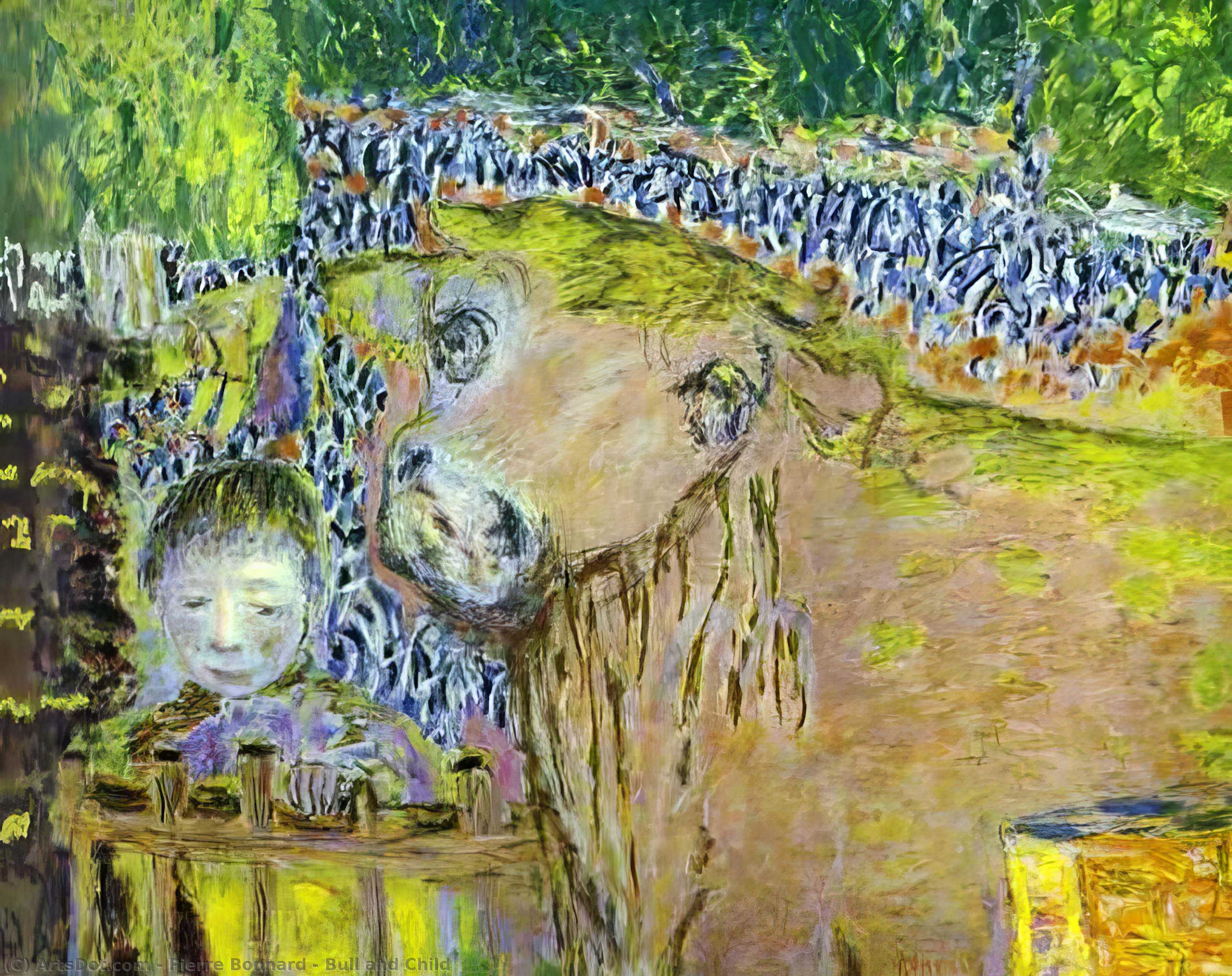 Bull And Child — Pierre Bonnard
