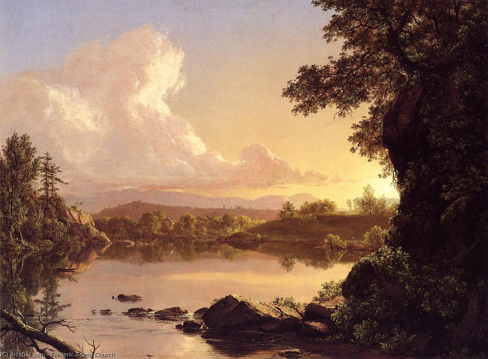 Scene On The Catskill Creek, New York — Frederic Edwin Church