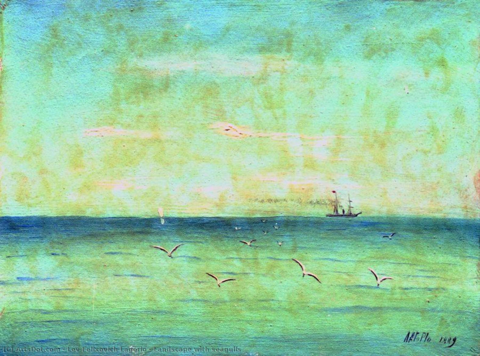Landscape With Seagulls — Lef Feliksovich Lagorio