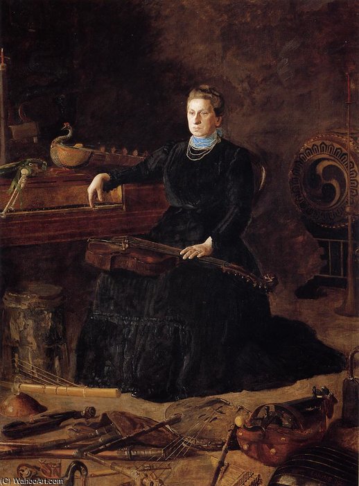 Antiquated Music Aka Portrait Of Sarah Sagehorn Frishmuth — Thomas Eakins