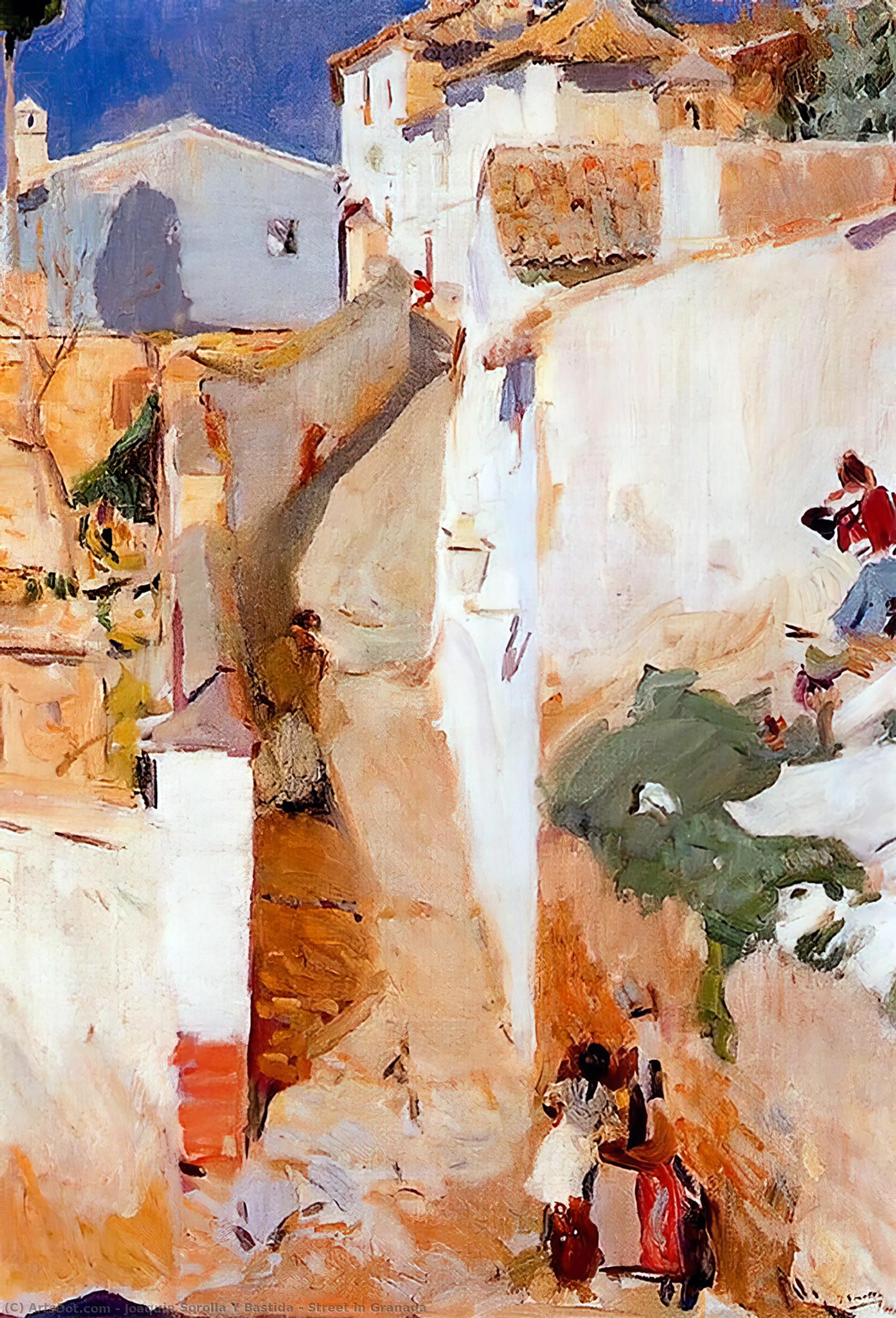 Street In Granada — Joaquín Sorolla Y Bastida