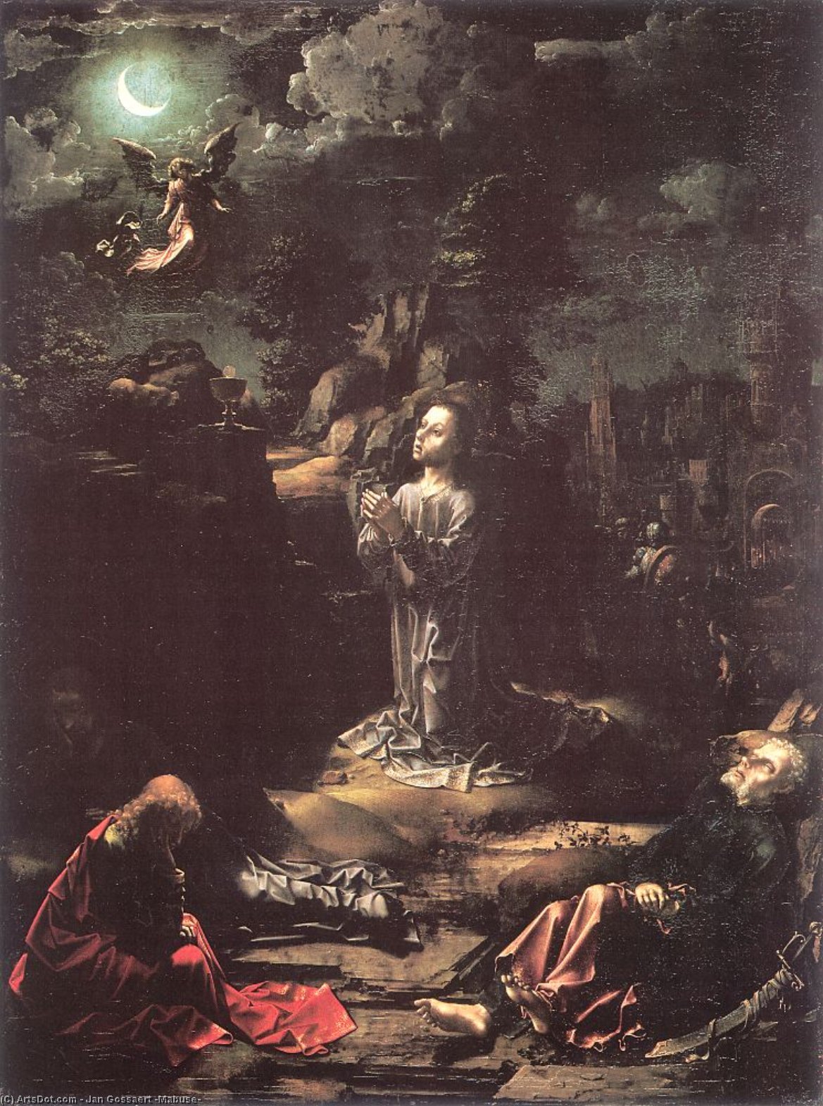 The Agony In The Garden — Jan Gossaert (mabuse)