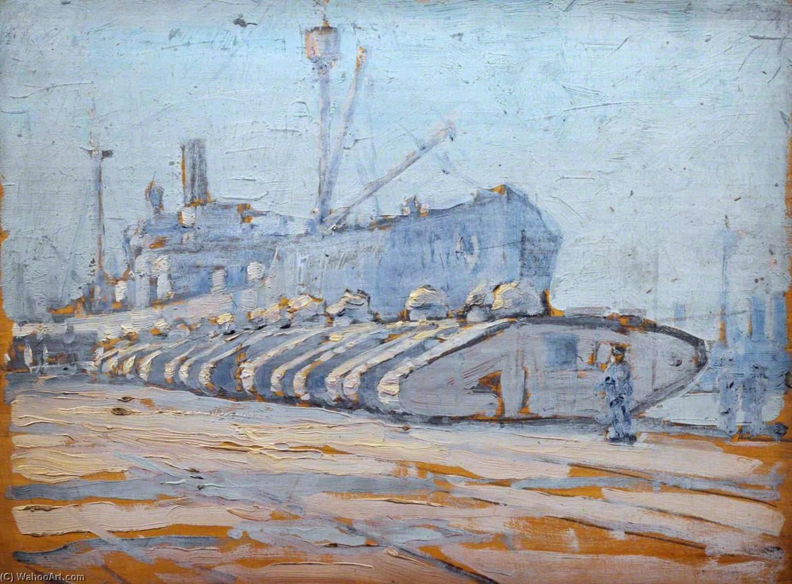 A Line Of Tanks — Cecil Gordon Lawson