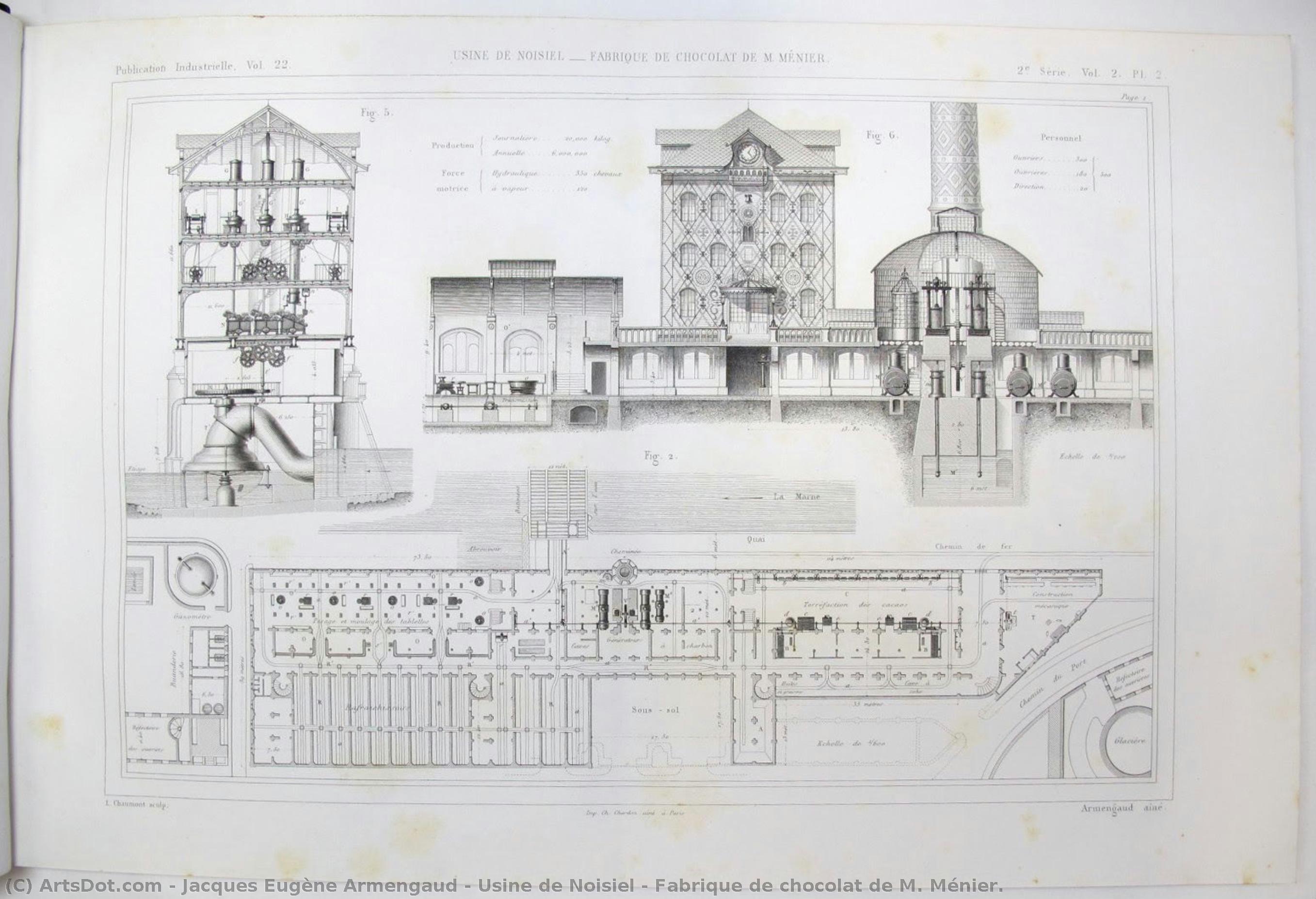 Usine De Noisiel – Fabrique De Chocolat De M. Ménier. — Jacques Eugène Armengaud