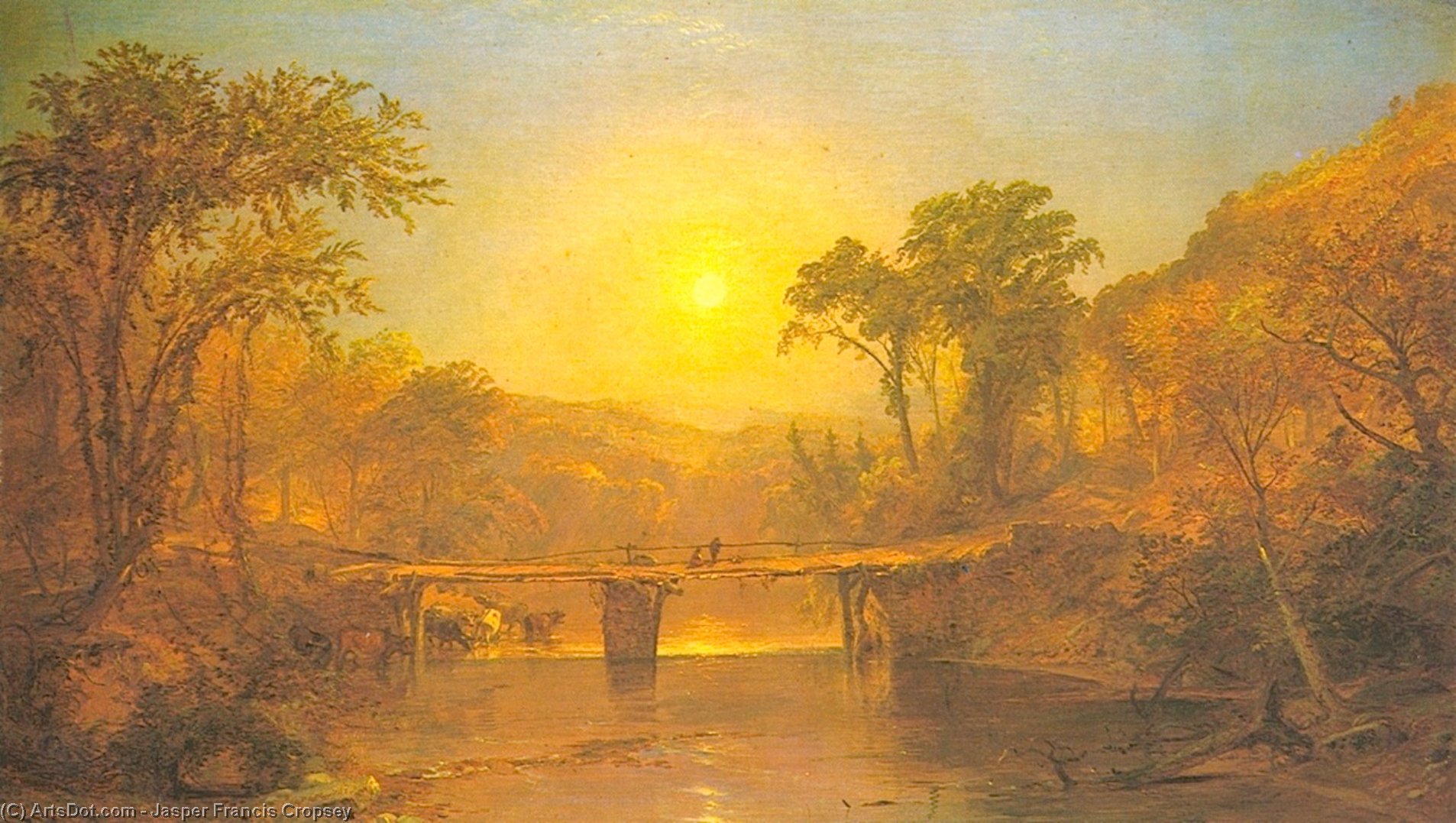 Indian Summer On The Delaware River — Jasper Francis Cropsey