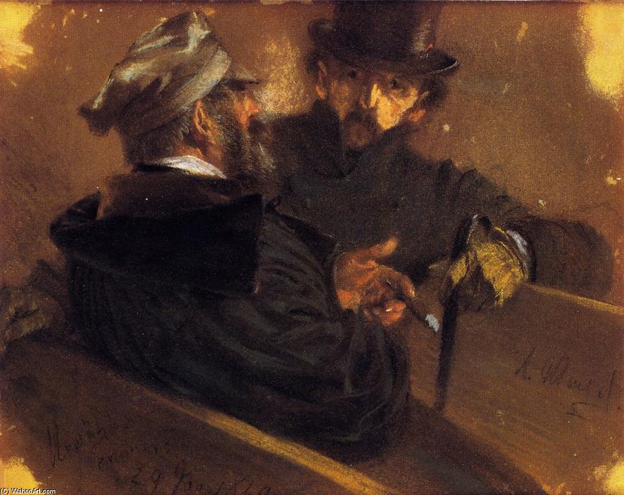 Conversation Between Two Voters — Adolph Von Menzel