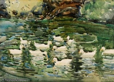 Ducks At Almonds Bury — Arthur Henry Church