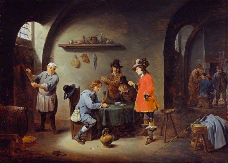 Gambling Scene At An Inn — David Teniers The Younger