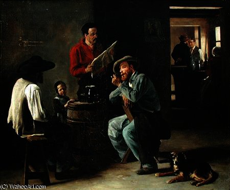 Interior Of A Tavern — François Bonvin