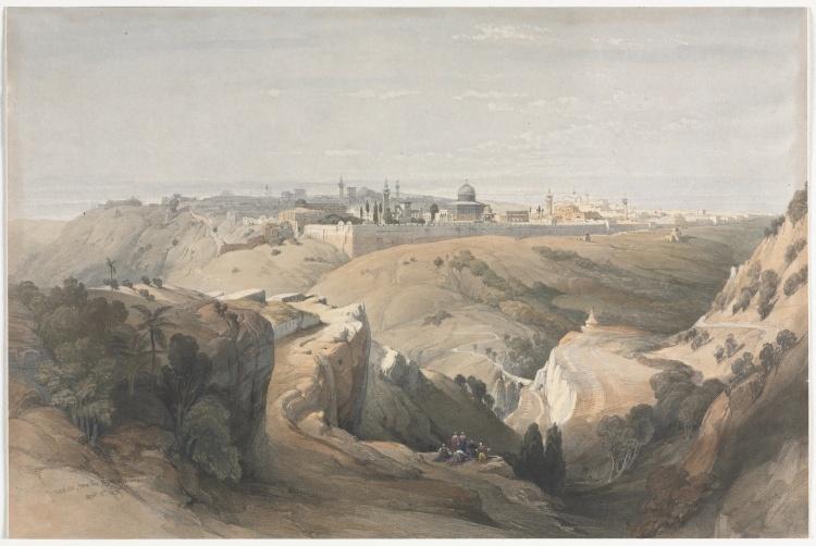 Jerusalem From The Mount Of Olives 1 — David Roberts