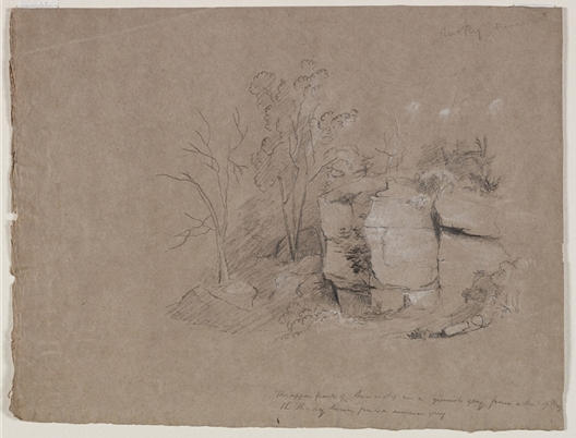 Rocks And Trees — Thomas Cole