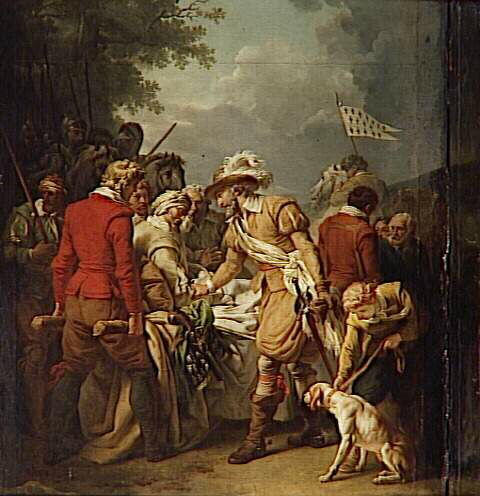 Henri Iv Rencontrant Sully Blessé À La Suite De La Bataille D'ivry — François André Vincent