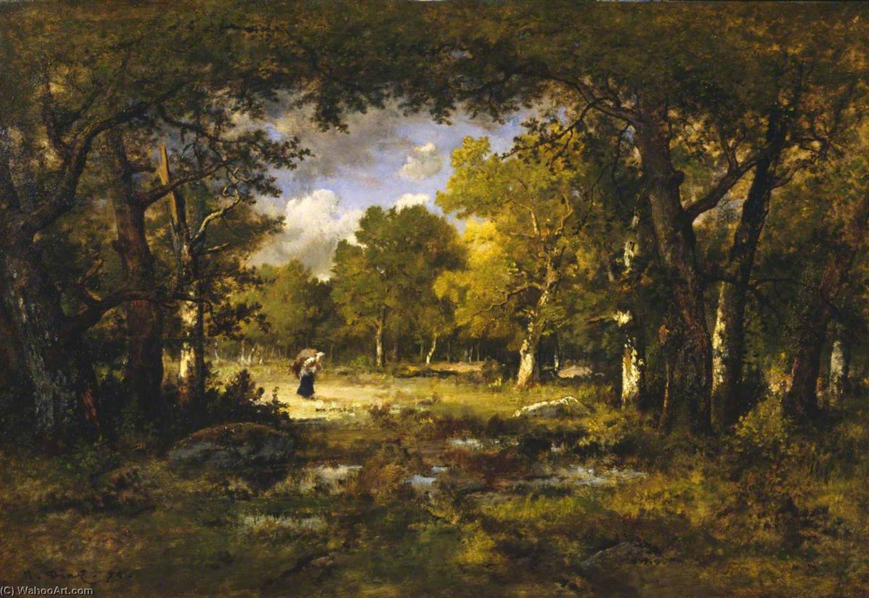 Clearing In A Forest — Narcisso Díaz De La Peña