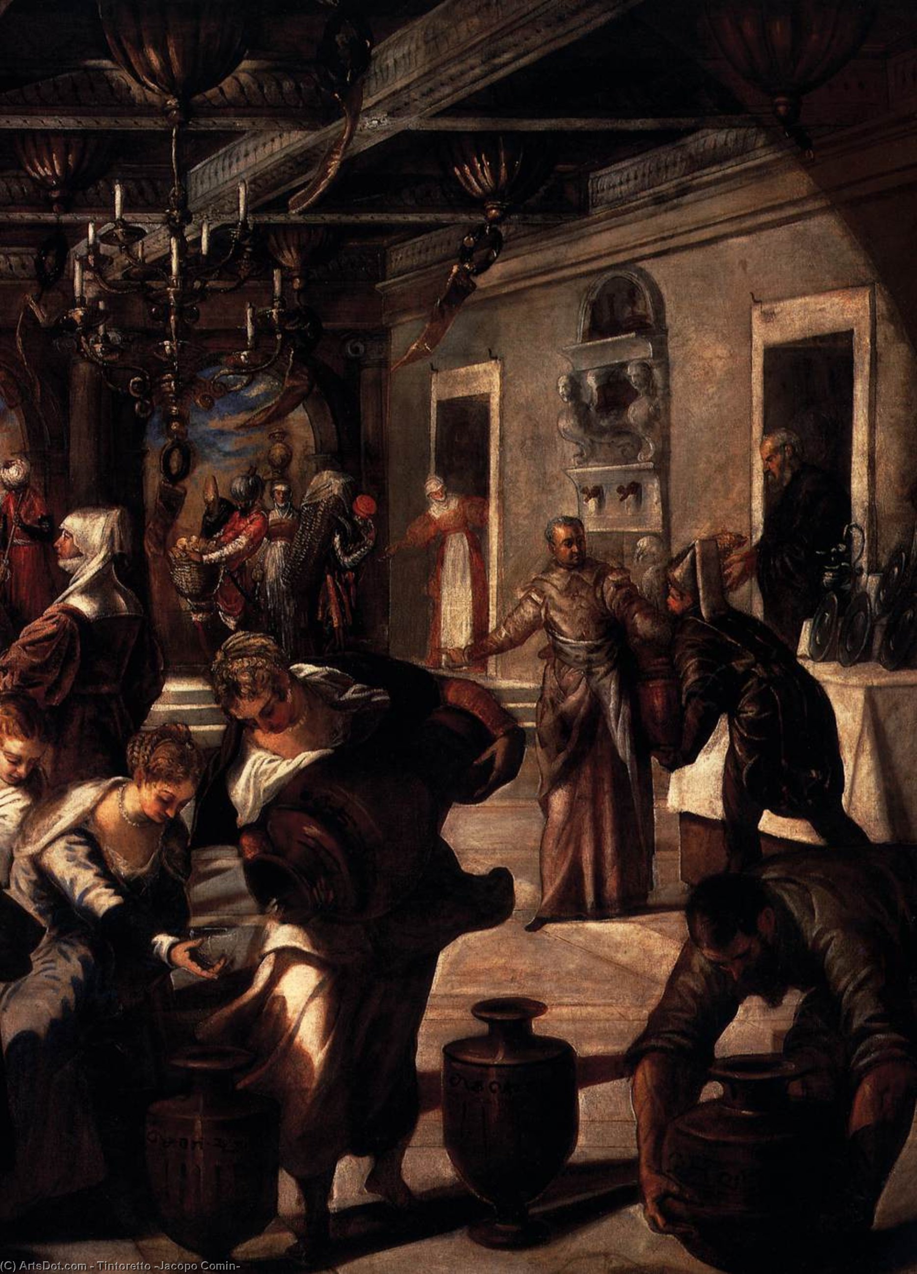 Marriage At Cana (detail) — Jacopo Tintoretto