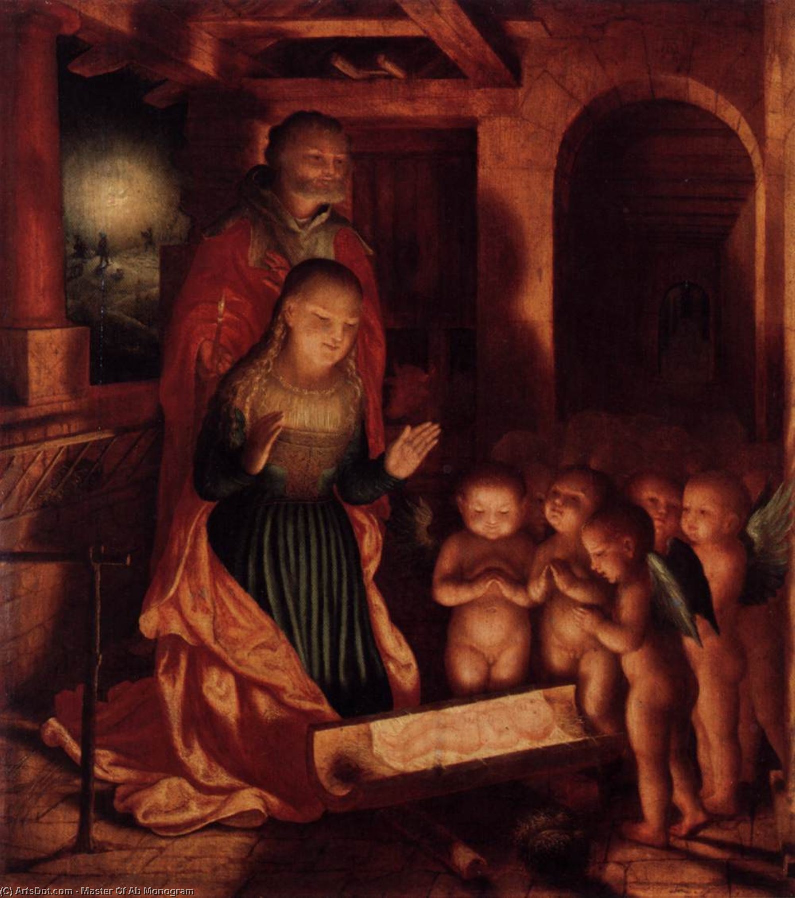 The Birth Of Jesus — Master Of Ab Monogram