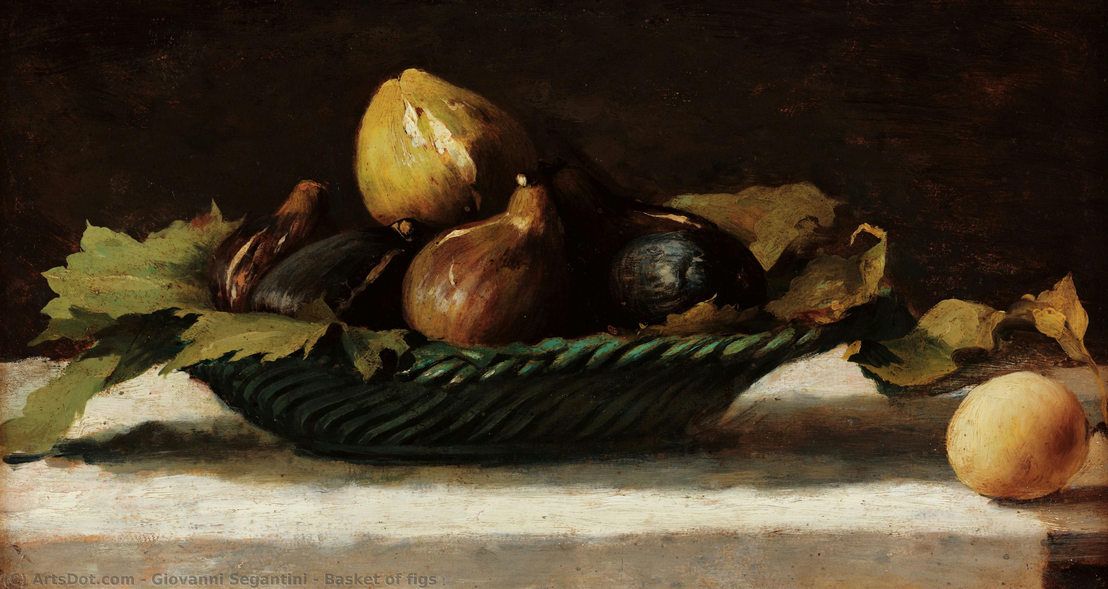 Basket Of Figs — Giovanni Segantini