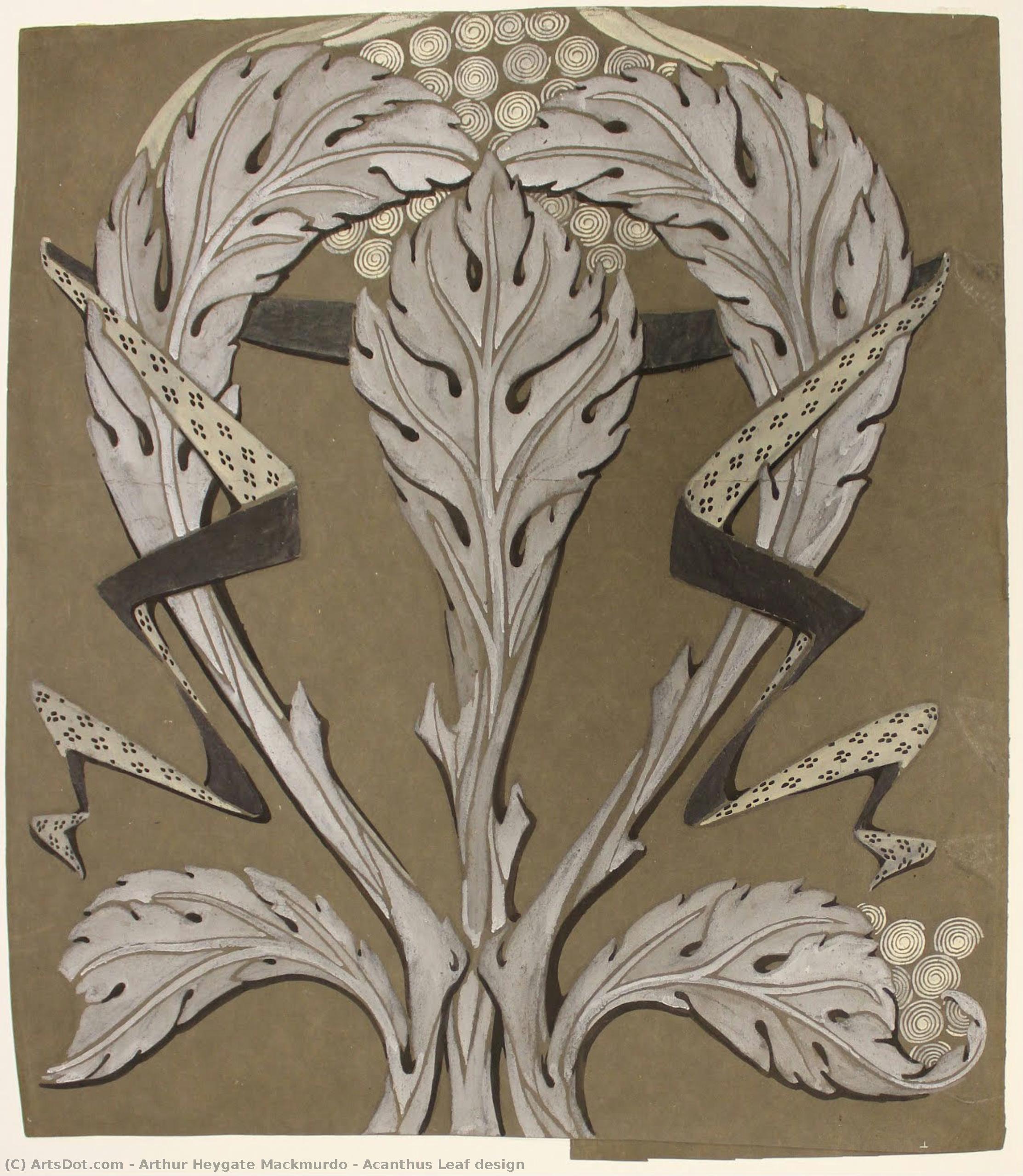 Acanthus Leaf Design — Arthur Heygate Mackmurdo