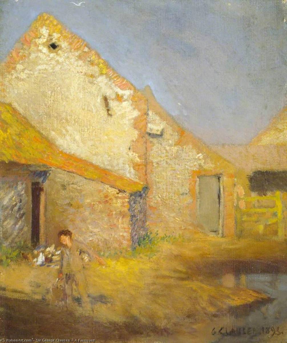 A Farmyard — Sir George Clausen