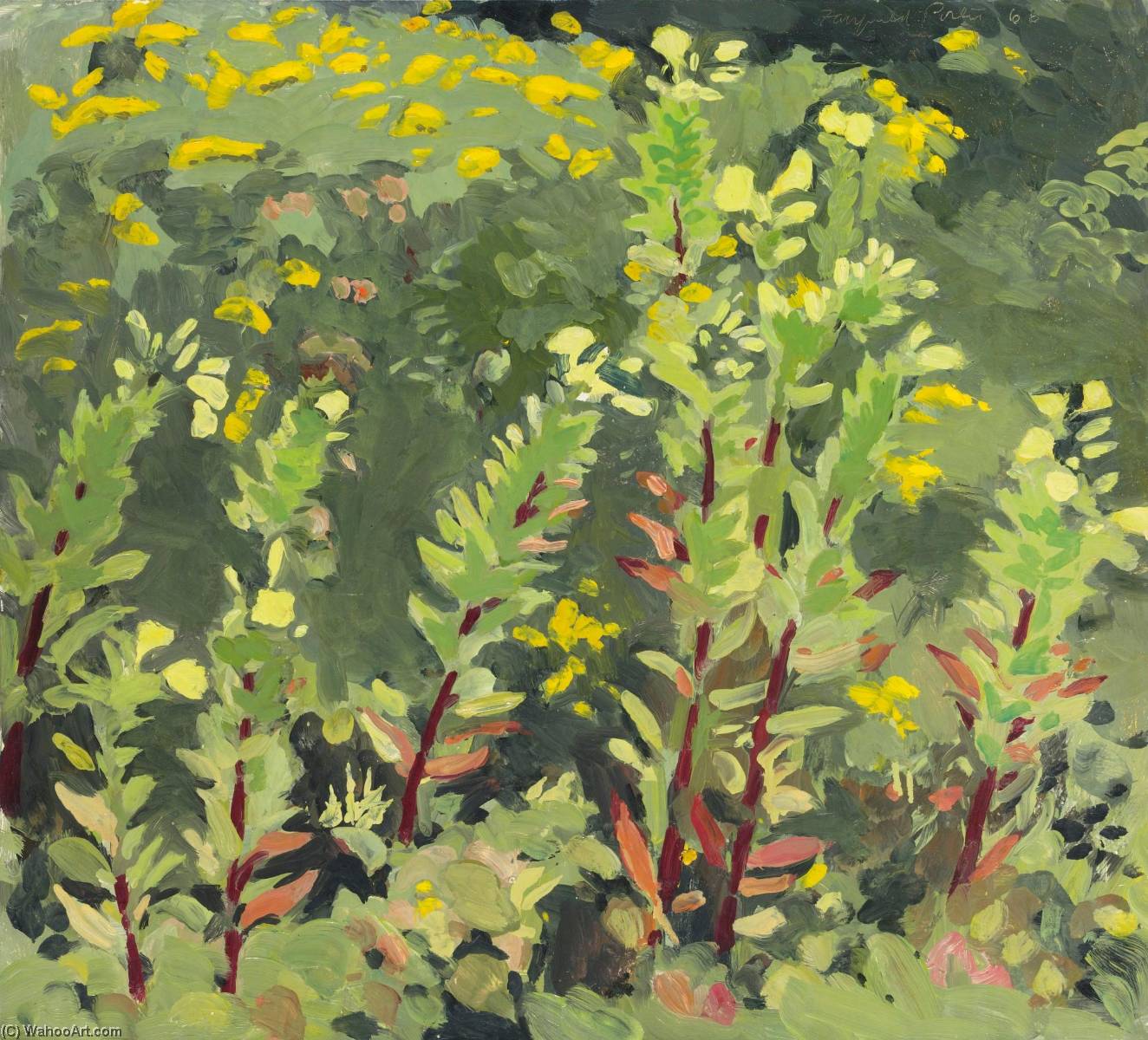 Primroses And Goldenrod — Fairfield Porter