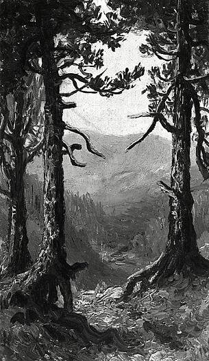 Adirondack Landscape, (painting) — Ralph Albert Blakelock