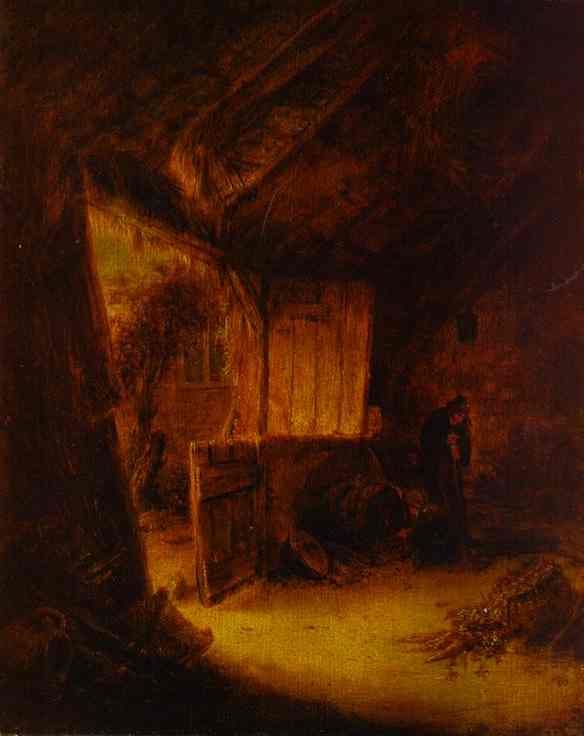 In A Barn — Adriaen Van Ostade