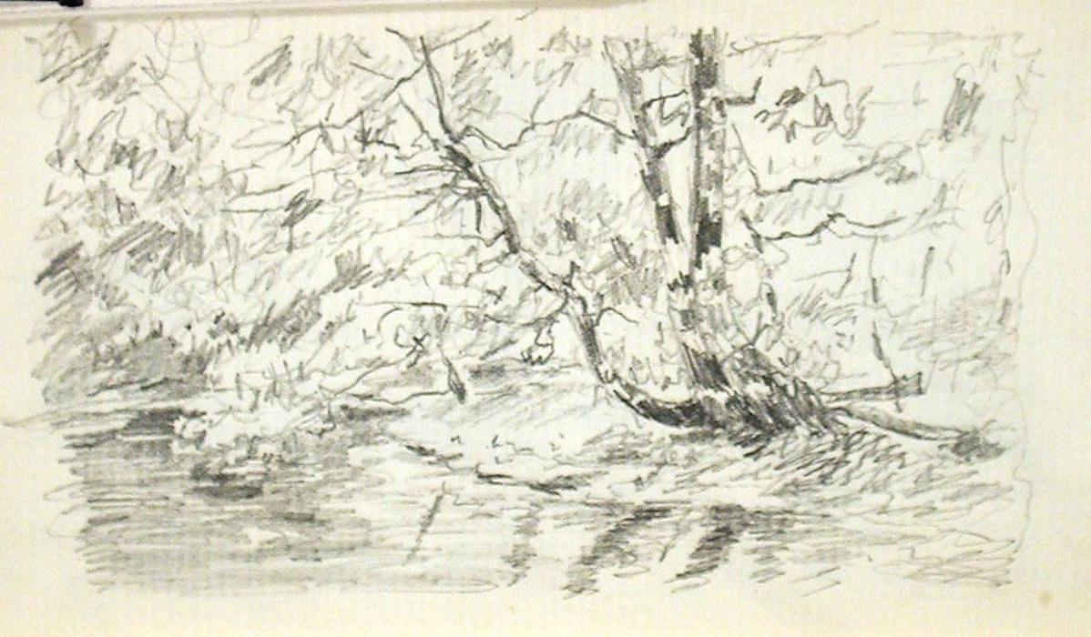 Trees By Stream 4 — John Ottis Adams