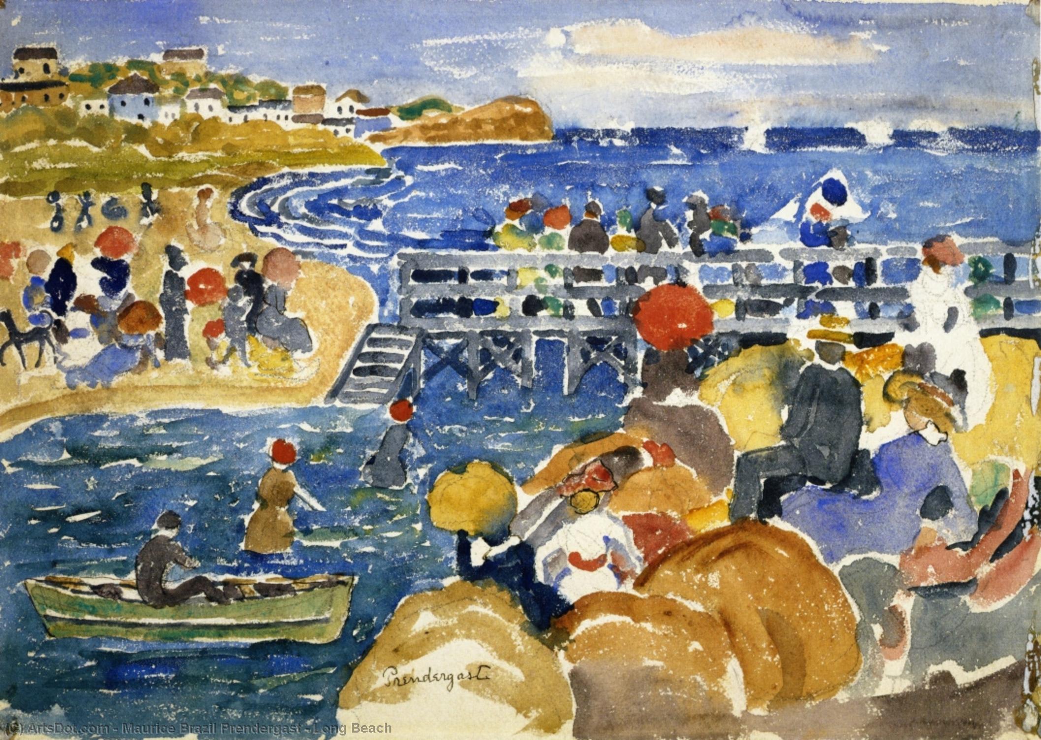 Long Beach — Maurice Brazil Prendergast