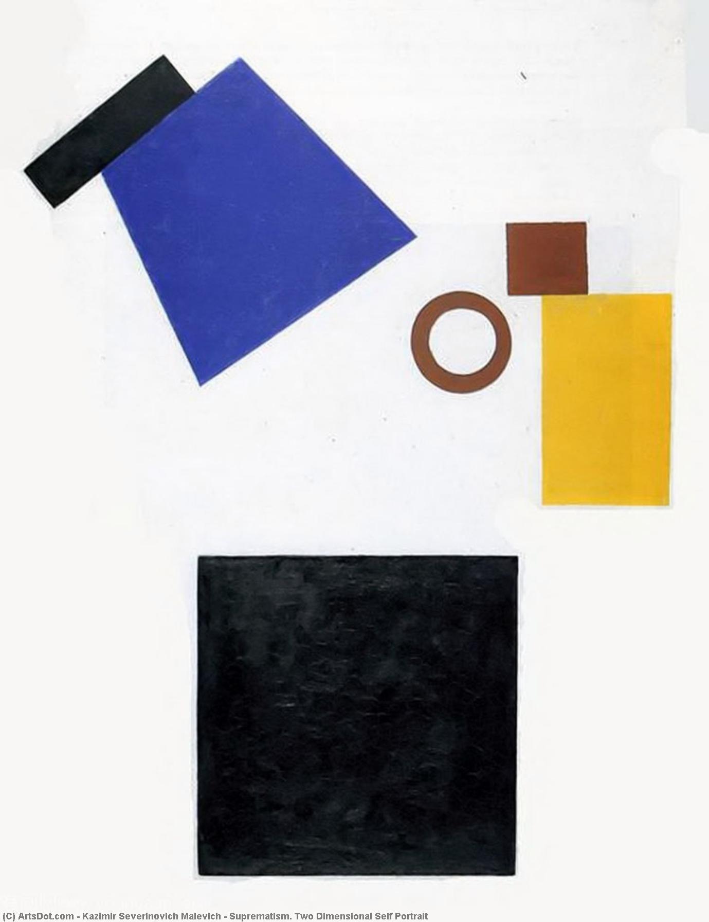 Suprematism. Two Dimensional Self Portrait — Kazimir Malevich