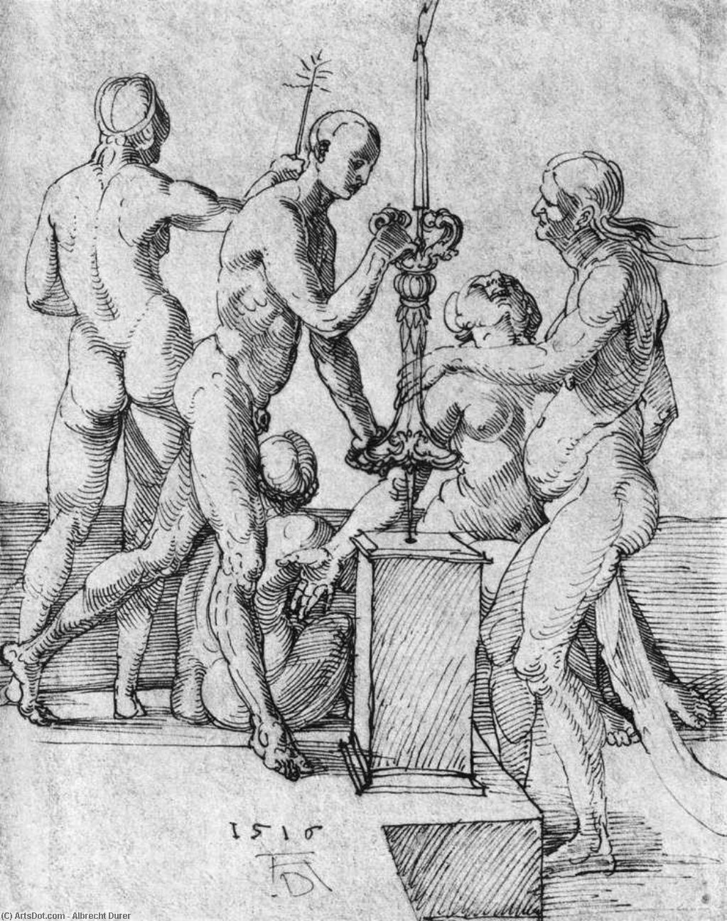 Male And Female Nudes — Albrecht Dürer