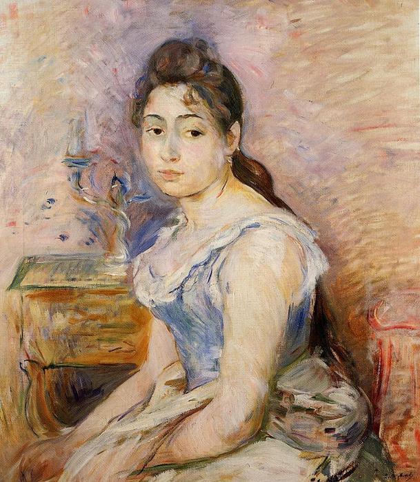 Young Woman In A Blue Blouse — Berthe Morisot