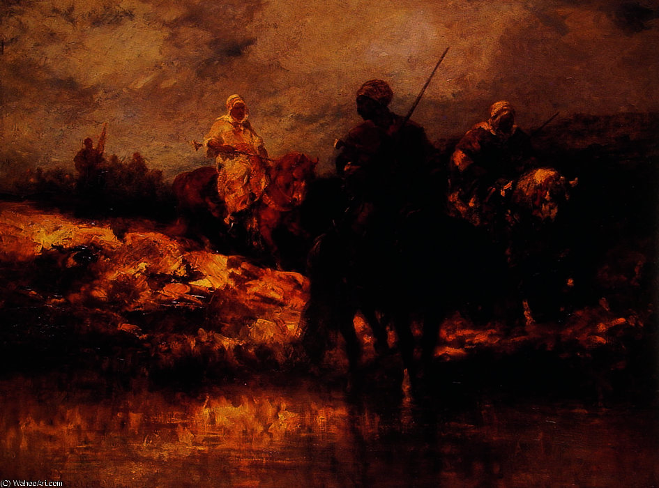 Arabs On Horseback 1 — Adolf Schreyer