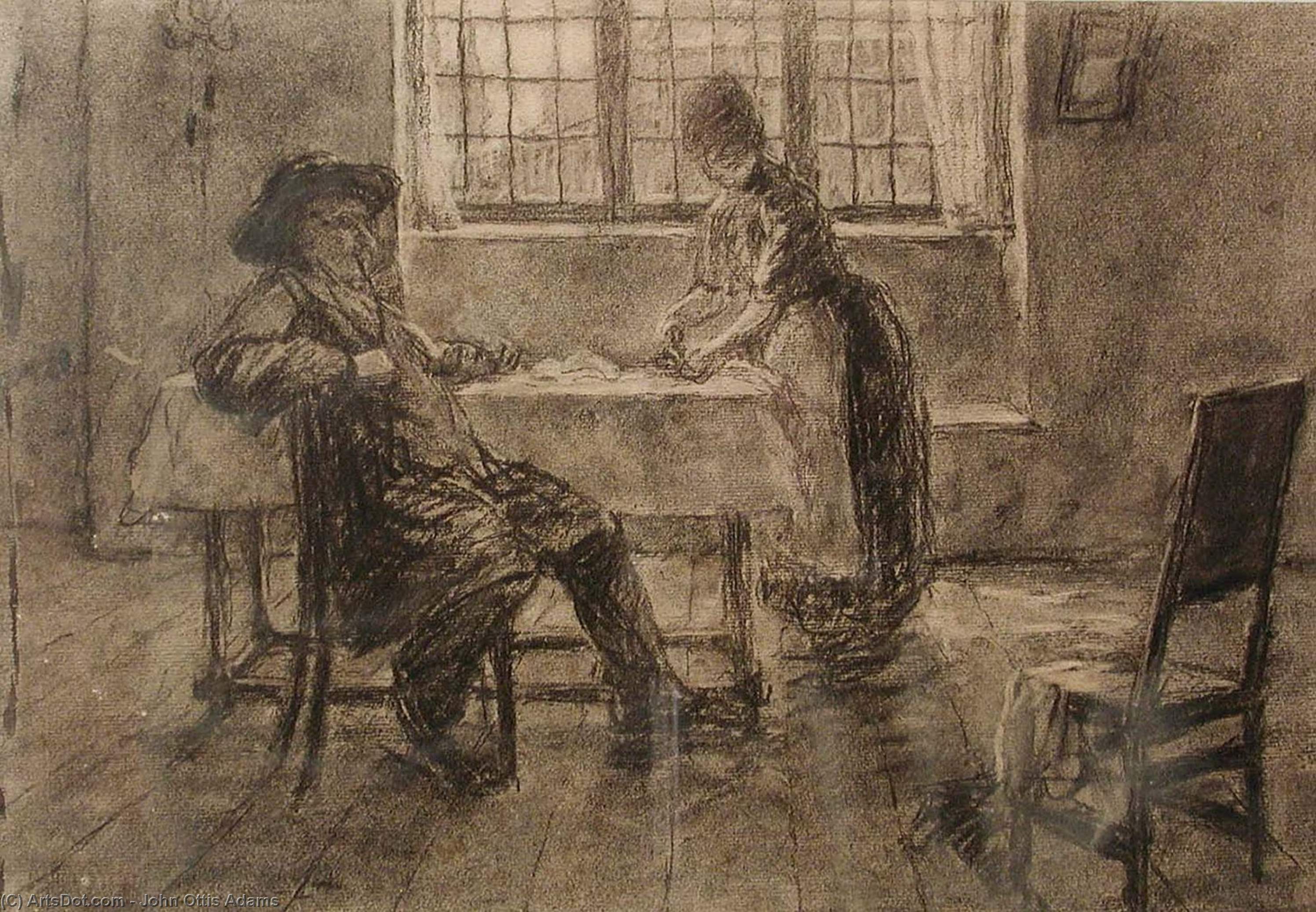 Study For Courtship, Bavaria — John Ottis Adams