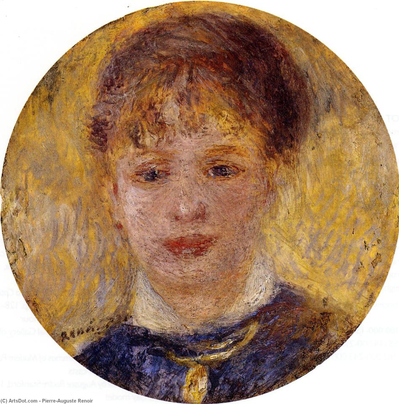 Woman's Head 1 — Pierre-auguste Renoir