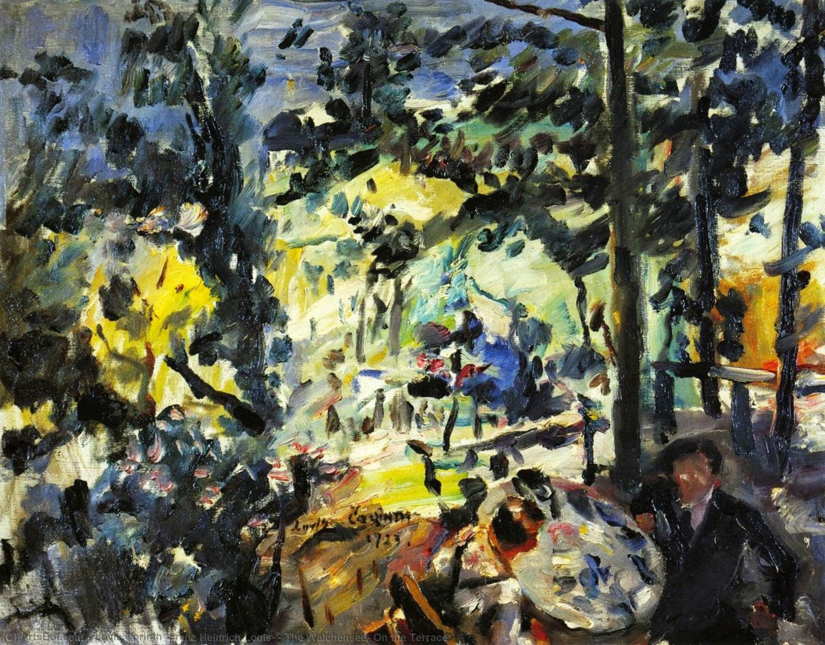 The Walchensee, On The Terrace — Lovis Corinth