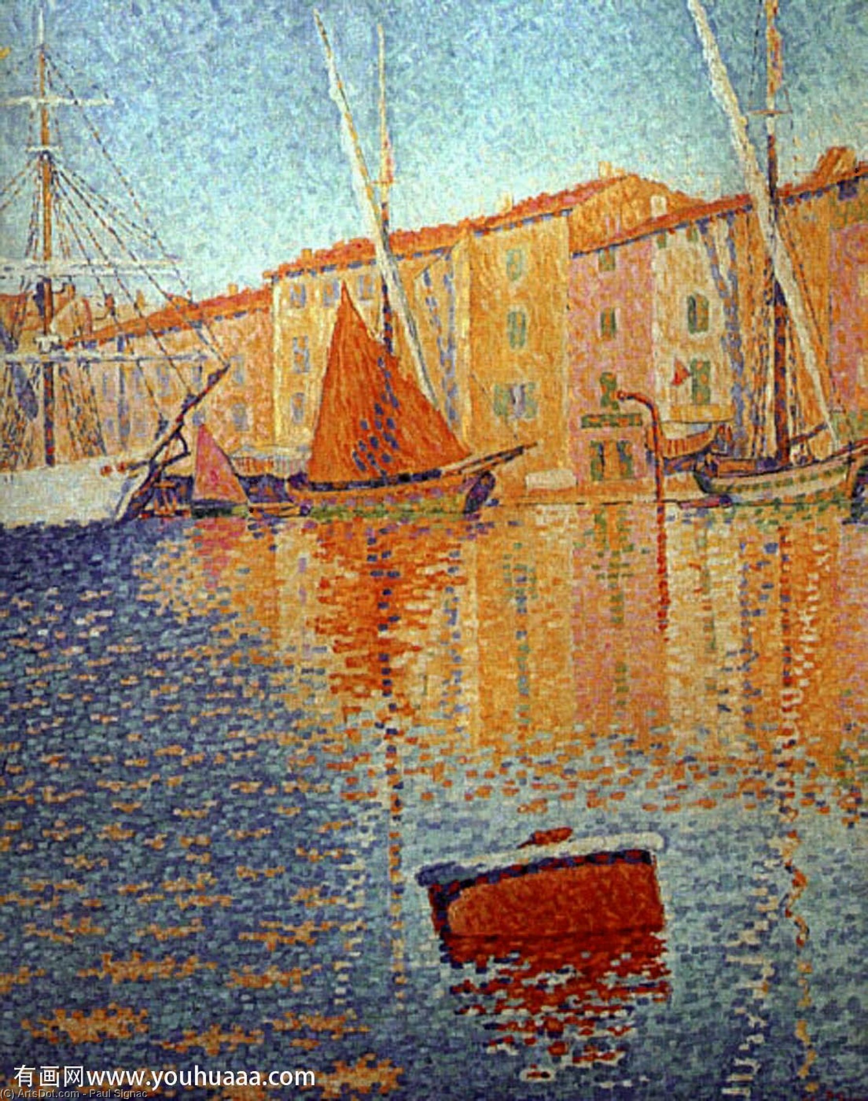 The Red Buoy — Paul Signac