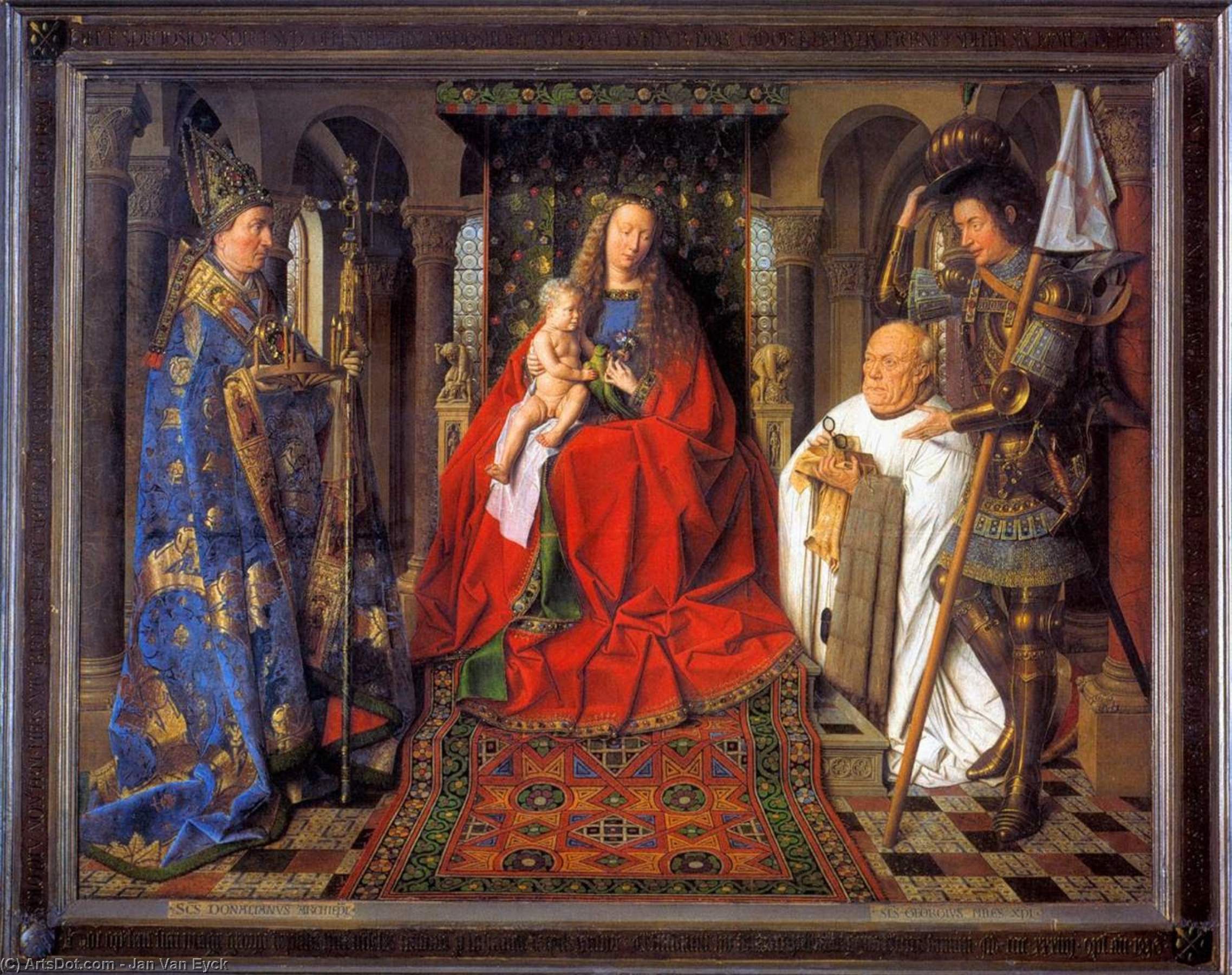 The Madonna With Canon Van Der Paele — Jan Van Eyck