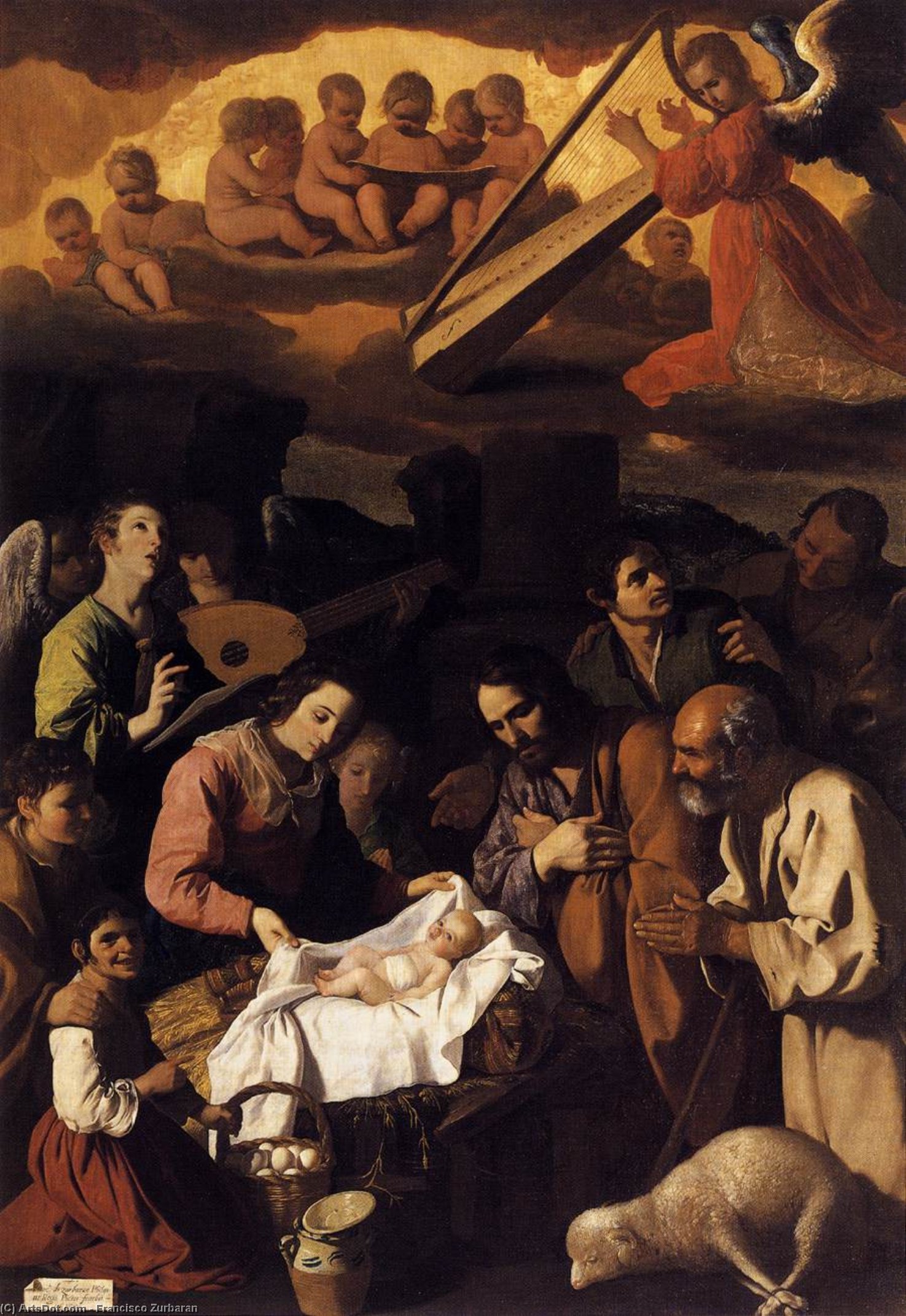 Die Verehrung Der Hirten — Francisco De Zurbarán