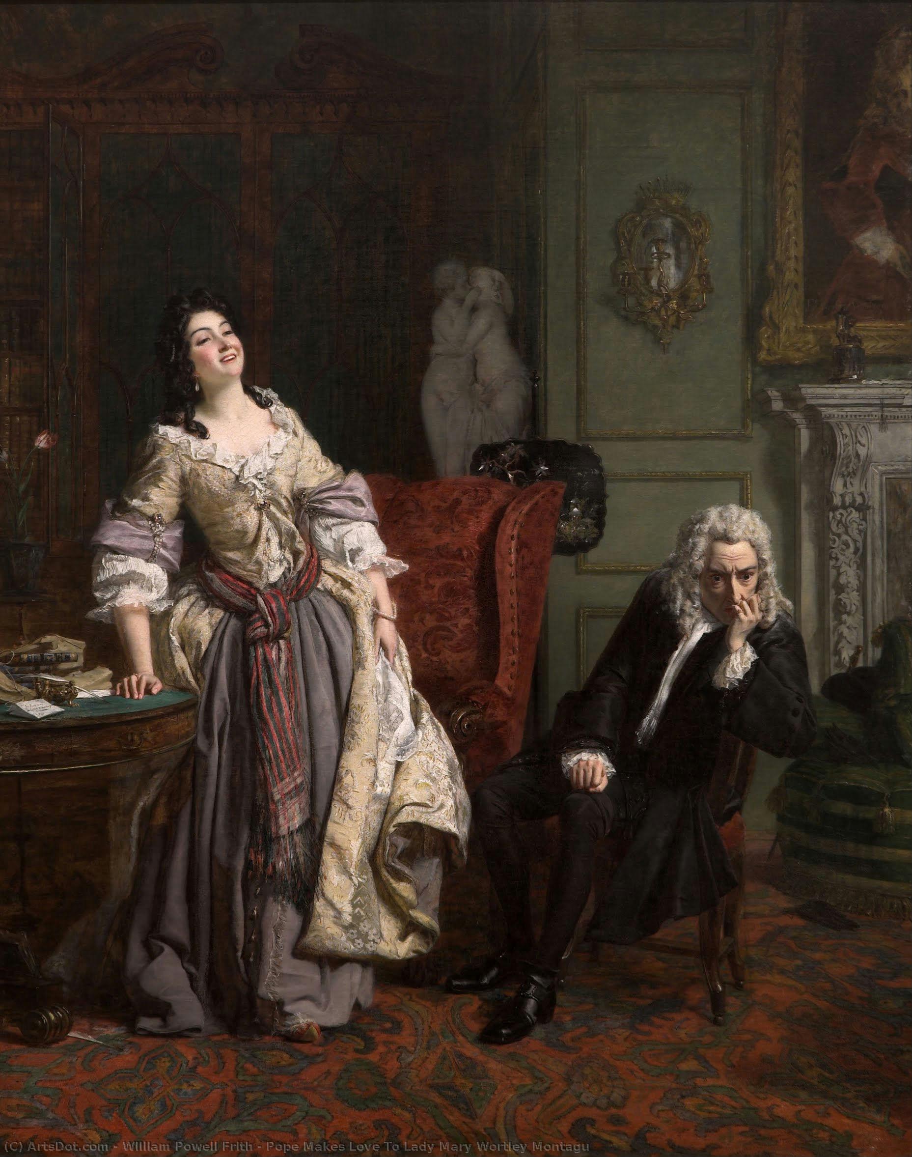 Pope Makes Love To Lady Mary Wortley Montagu — William Powell Frith