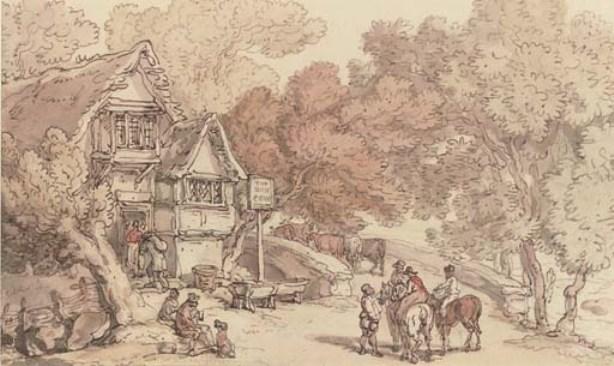 The Dun Cow Inn — Thomas Rowlandson
