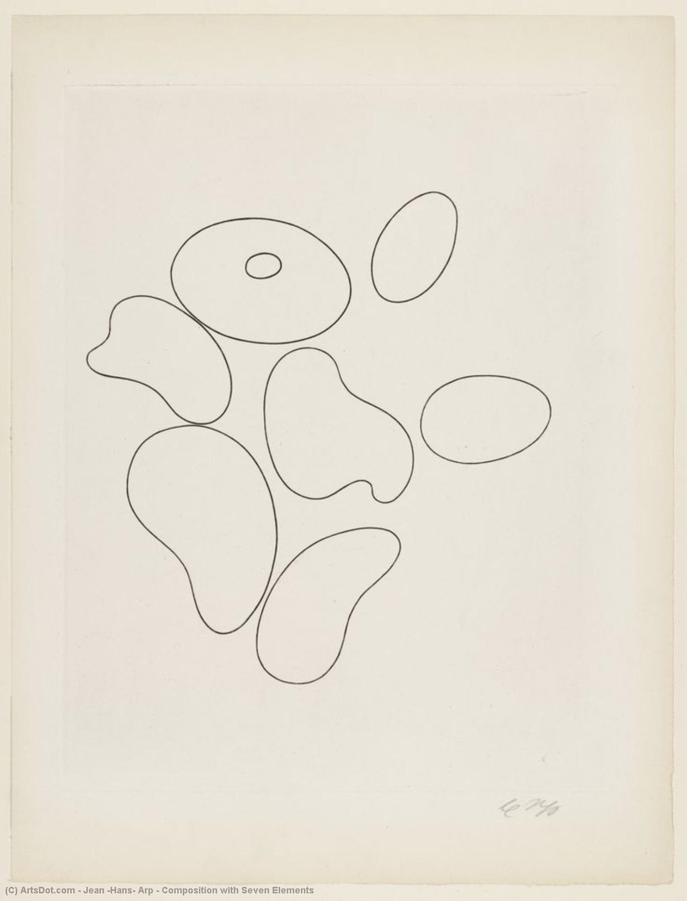 Composition With Seven Elements — Jean Arp