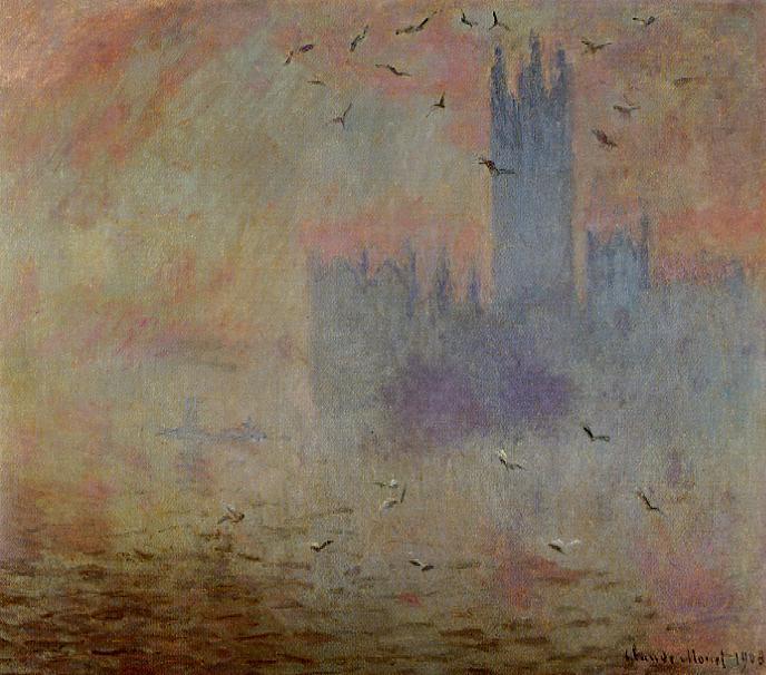 Houses Of Parliament, Seagulls — Claude Monet