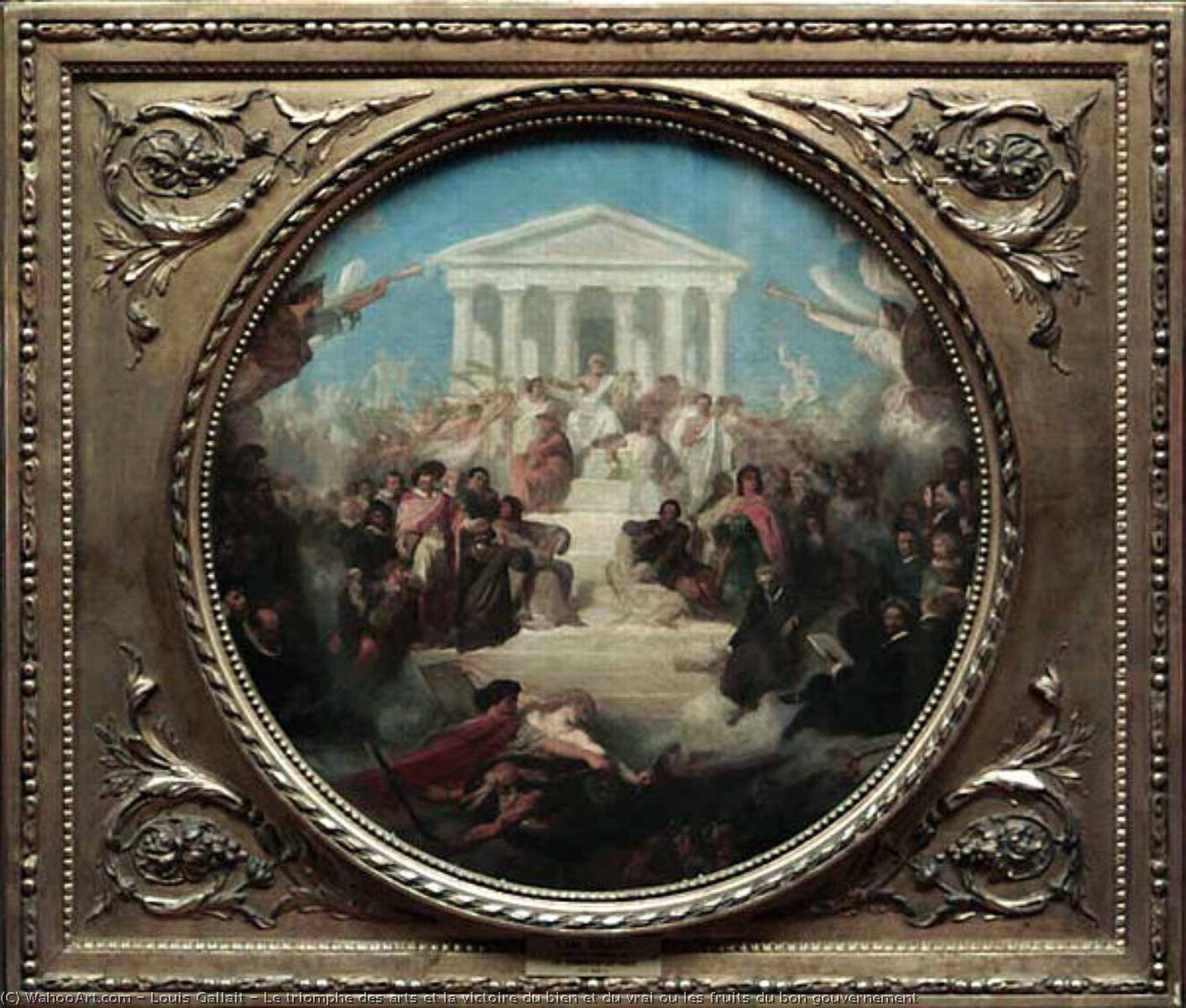 Le Triomphe Des Arts Et La Victoire Du Bien Et Du Vrai Ou Les Fruits Du Bon Gouvernement — Louis Gallait