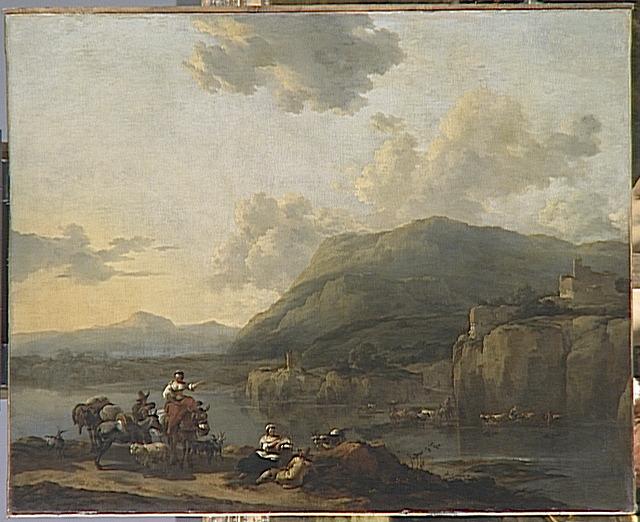 Muletière Près D'un Gué — Nicolaes Pietersz Berchem