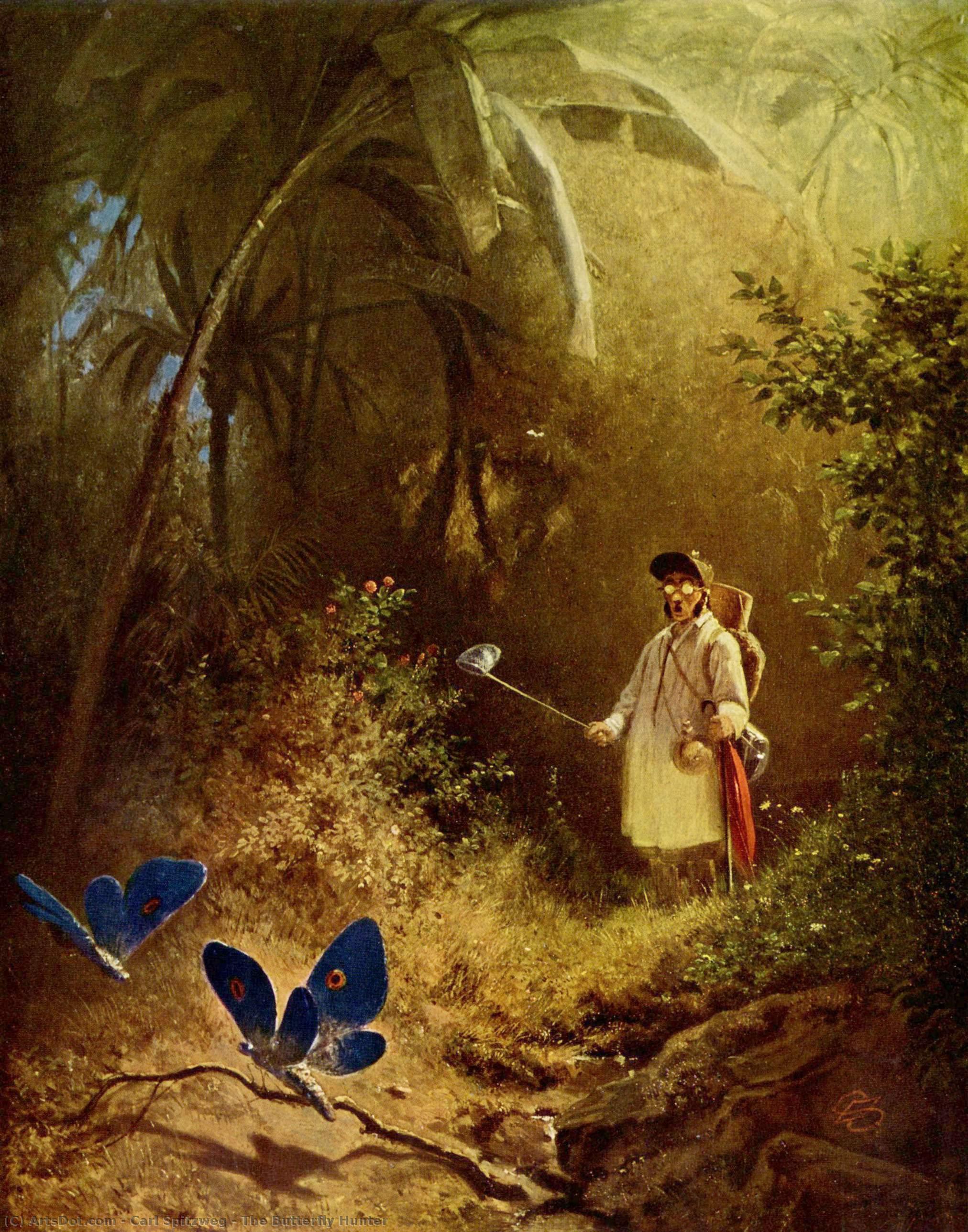 The Butterfly Hunter — Carl Spitzweg