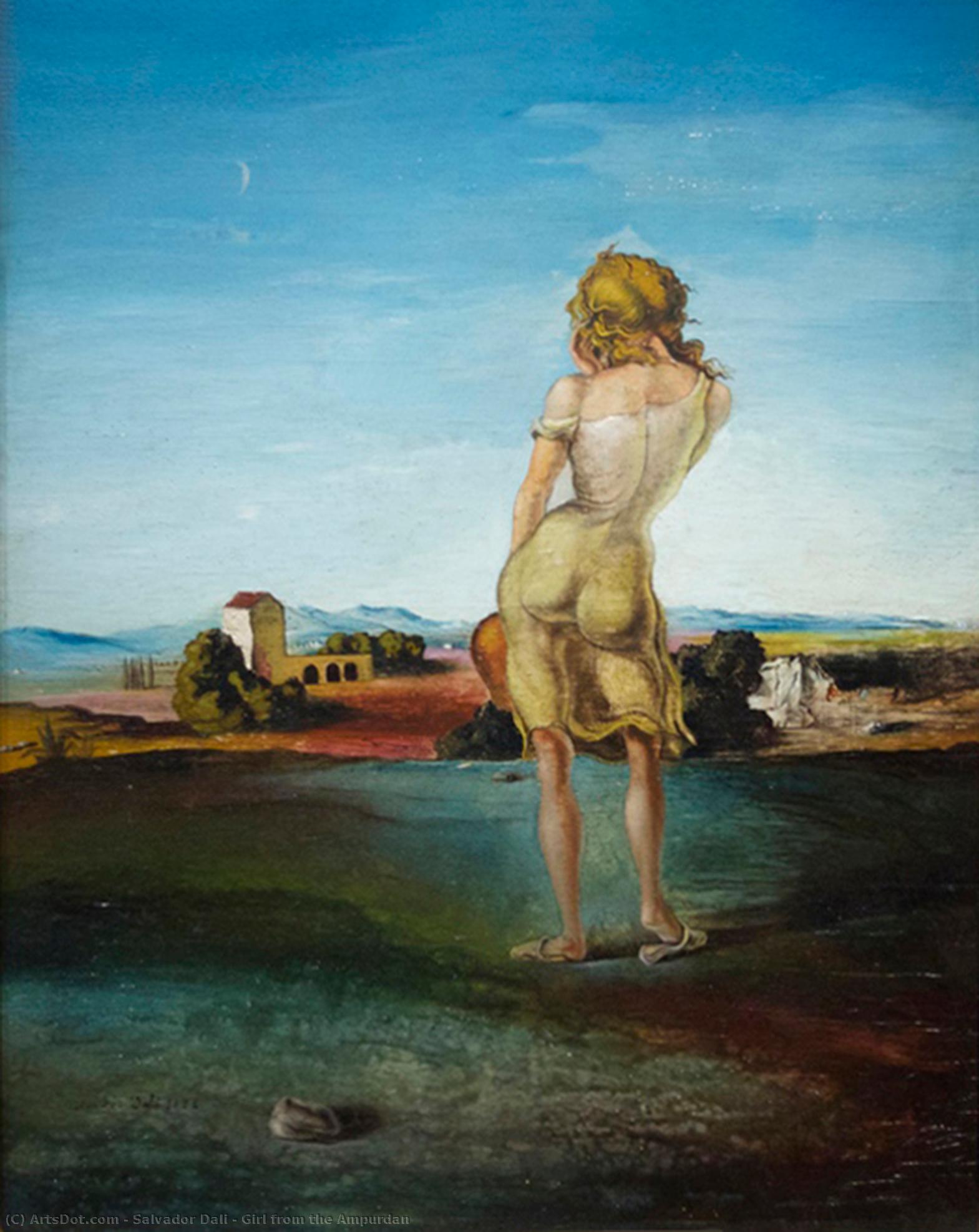 Girl With Curls — Salvador Dalí