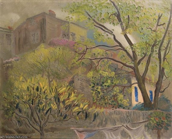 House With A Pink Roof — Boris Dmitrievich Grigoriev
