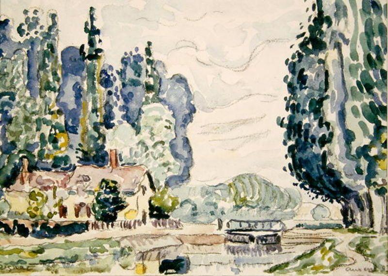 The Blue Poplars — Paul Signac