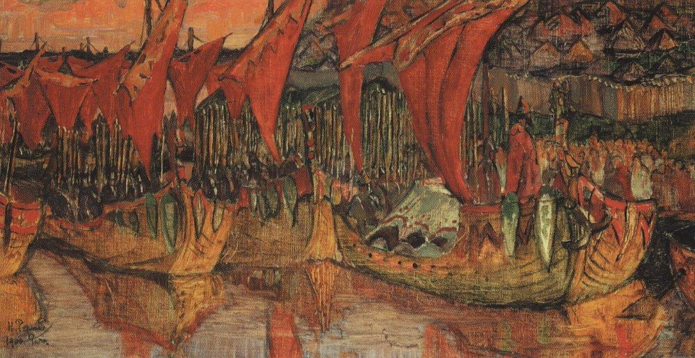 Vladimir Campaign To Korsun (red Sails) — Nicholas Roerich
