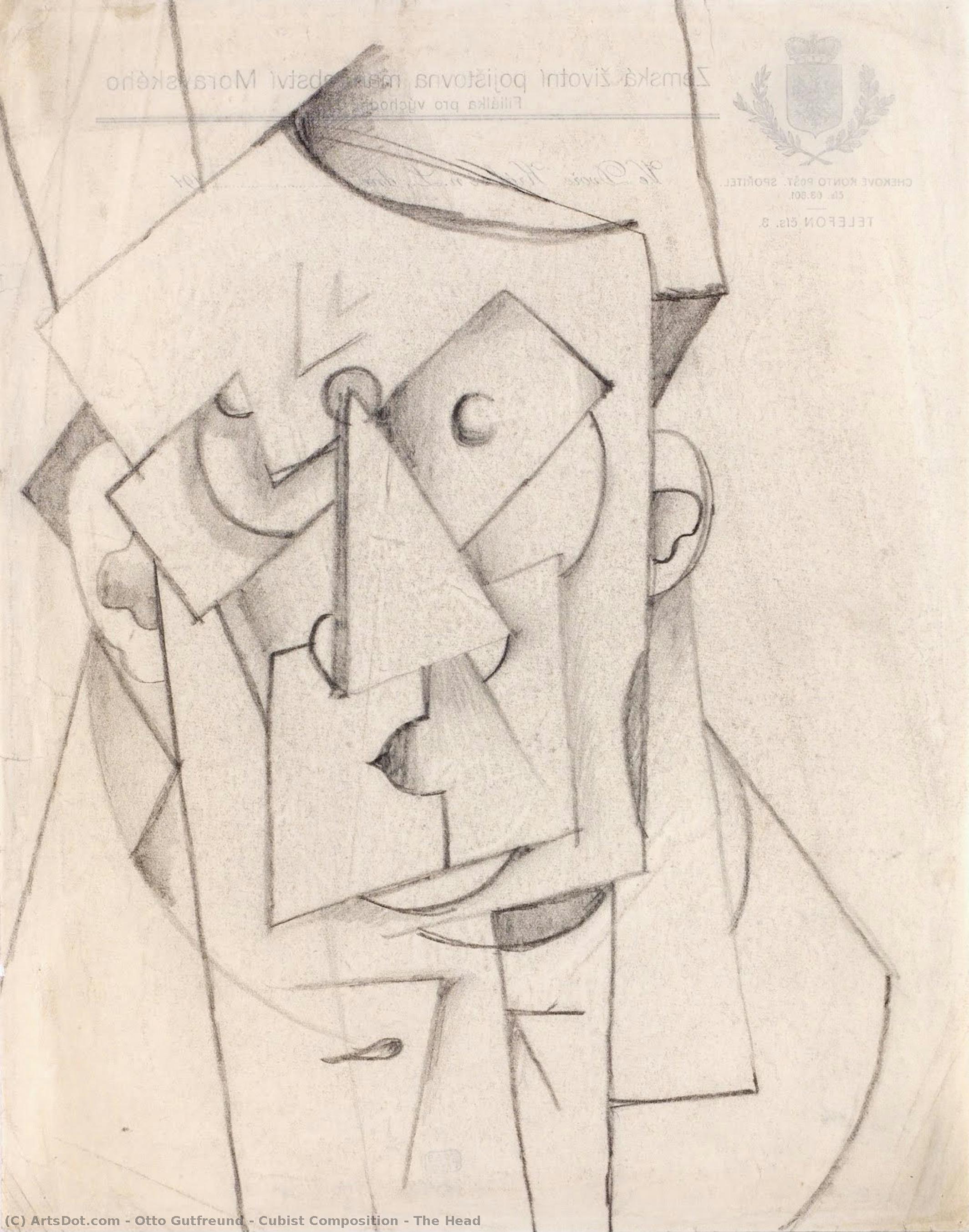 Cubist Composition – The Head — Otto Gutfreund